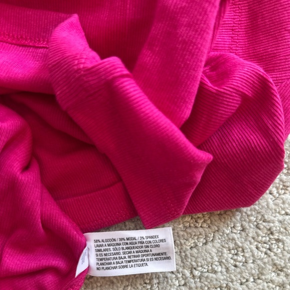A New Day Pink Slim Fit Ribbed T-Shirt Size M NEVER WORN in perfect condition - Picture 6 of 6